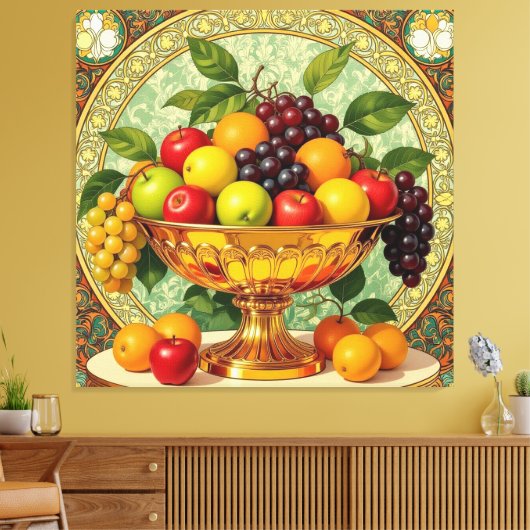 „Frische Vielfalt – Die Kraft des Obstes“ Leinwanddruck (Insitu (Wohnzimmer))