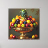 „Frische Vielfalt – Die Kraft des Obstes“ Leinwanddruck (Vorderseite)