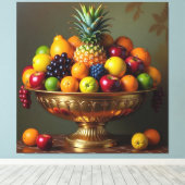 „Frische Vielfalt – Die Kraft des Obstes“ Leinwanddruck (Insitu (Holzboden))