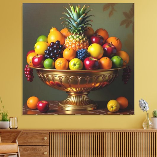 „Frische Vielfalt – Die Kraft des Obstes“ Leinwanddruck (Insitu (Wohnzimmer))