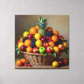 „Frische Vielfalt – Die Kraft des Obstes“ Leinwanddruck (Vorderseite)