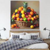 „Frische Vielfalt – Die Kraft des Obstes“ Leinwanddruck (Insitu (Schlafzimmer))
