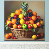 „Frische Vielfalt – Die Kraft des Obstes“ Leinwanddruck (Insitu (Holzboden))