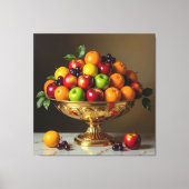 „Frische Vielfalt – Die Kraft des Obstes“ Leinwanddruck (Vorderseite)