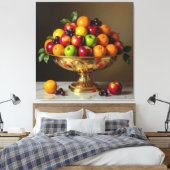 „Frische Vielfalt – Die Kraft des Obstes“ Leinwanddruck (Insitu (Schlafzimmer))