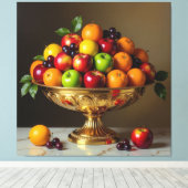 „Frische Vielfalt – Die Kraft des Obstes“ Leinwanddruck (Insitu (Holzboden))