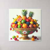 „Frische Vielfalt – Die Kraft des Obstes“ Leinwanddruck (Vorderseite)