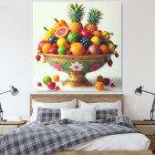 „Frische Vielfalt – Die Kraft des Obstes“ Leinwanddruck (Insitu (Schlafzimmer))