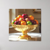 „Frische Vielfalt – Die Kraft des Obstes“ Leinwanddruck (Vorderseite)