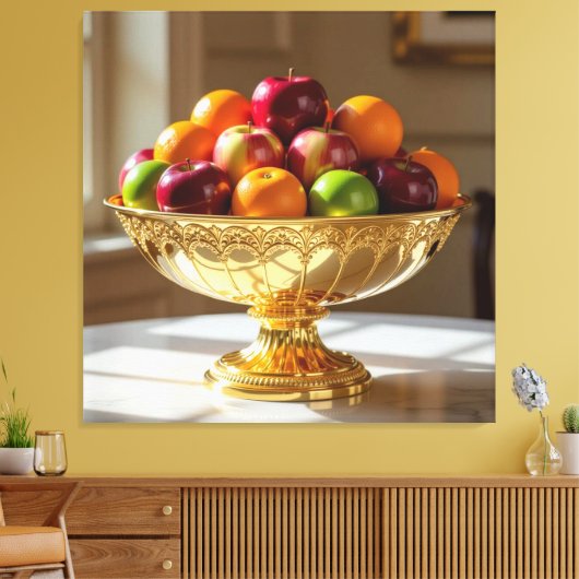 „Frische Vielfalt – Die Kraft des Obstes“ Leinwanddruck (Insitu (Wohnzimmer))