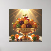 „Frische Vielfalt – Die Kraft des Obstes“ Leinwanddruck (Vorderseite)