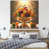 „Frische Vielfalt – Die Kraft des Obstes“ Leinwanddruck (Insitu (Schlafzimmer))