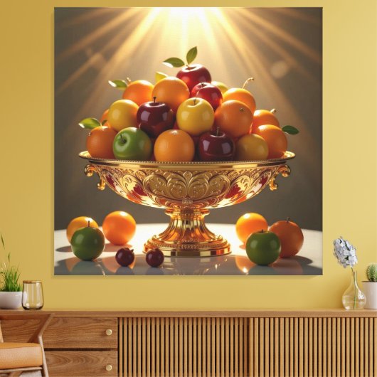 „Frische Vielfalt – Die Kraft des Obstes“ Leinwanddruck (Insitu (Wohnzimmer))