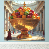 „Frische Vielfalt – Die Kraft des Obstes“ Leinwanddruck (Insitu (Holzboden))