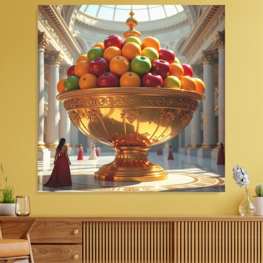 „Frische Vielfalt – Die Kraft des Obstes“ Leinwanddruck (Insitu (Wohnzimmer))