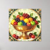 „Frische Vielfalt – Die Kraft des Obstes“ Leinwanddruck (Vorderseite)