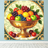 „Frische Vielfalt – Die Kraft des Obstes“ Leinwanddruck (Insitu (Holzboden))