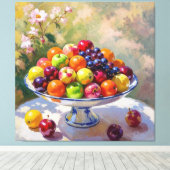 „Frische Vielfalt – Die Kraft des Obstes“ Leinwanddruck (Insitu (Holzboden))
