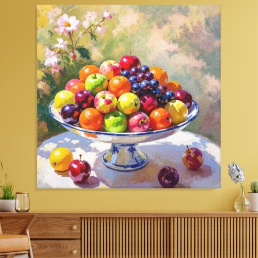 „Frische Vielfalt – Die Kraft des Obstes“ Leinwanddruck (Insitu (Wohnzimmer))