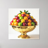 „Frische Vielfalt – Die Kraft des Obstes“ Leinwanddruck (Vorderseite)