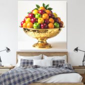 „Frische Vielfalt – Die Kraft des Obstes“ Leinwanddruck (Insitu (Schlafzimmer))