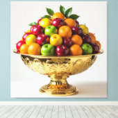 „Frische Vielfalt – Die Kraft des Obstes“ Leinwanddruck (Insitu (Holzboden))