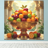 „Frische Vielfalt – Die Kraft des Obstes“ Leinwanddruck (Insitu (Holzboden))