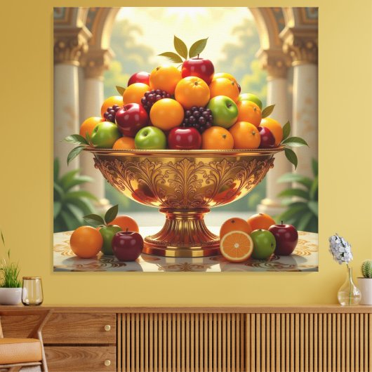 „Frische Vielfalt – Die Kraft des Obstes“ Leinwanddruck (Insitu (Wohnzimmer))