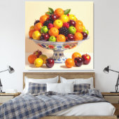 „Frische Vielfalt – Die Kraft des Obstes“ Leinwanddruck (Insitu (Schlafzimmer))