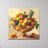 „Frische Vielfalt – Die Kraft des Obstes“ Leinwanddruck (Vorderseite)