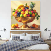 „Frische Vielfalt – Die Kraft des Obstes“ Leinwanddruck (Insitu (Schlafzimmer))