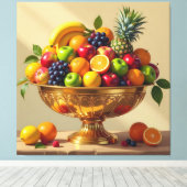 „Frische Vielfalt – Die Kraft des Obstes“ Leinwanddruck (Insitu (Holzboden))