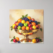 „Frische Vielfalt – Die Kraft des Obstes“ Leinwanddruck (Vorderseite)