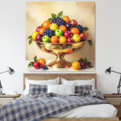 „Frische Vielfalt – Die Kraft des Obstes“ Leinwanddruck (Insitu (Schlafzimmer))