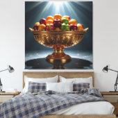 „Frische Vielfalt – Die Kraft des Obstes“ Leinwanddruck (Insitu (Schlafzimmer))