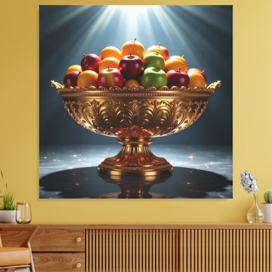 „Frische Vielfalt – Die Kraft des Obstes“ Leinwanddruck (Insitu (Wohnzimmer))