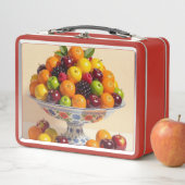 „Frische Vielfalt – Die Kraft des Obstes“ Metall Brotdose (Beispiel)