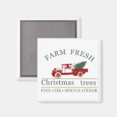 Frische Vintage LKW-Kiefern Magnet (Vorderseite/Rückseite)