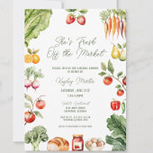 Frische vom Brautparty des Marktes für Bauern Einladung