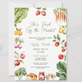 Frische vom Brautparty des Marktes für Bauern Einladung