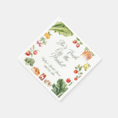 Frische vom Brautparty des Marktes für Bauern Serviette (Ecke)