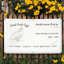 Frische Wachteleier Banner