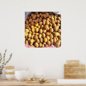 Frische Walnüsse Hyperrealistische Malerei Poster (Küche)