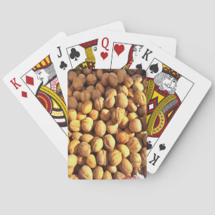 Frische Walnüsse Hyperrealistische Malerei Spielkarten