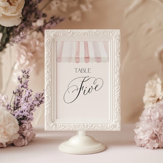 Frische Ware Tisch Nummer Fünf Einladung