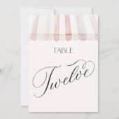 Frische Ware Tisch Nummer Zwölf Einladung (Vorderseite)