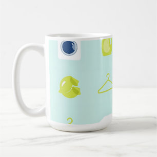 Frische Wäschetag-Muster Kaffeetasse