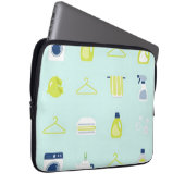 Frische Wäschetag-Muster Laptopschutzhülle (Vorne Rechts)