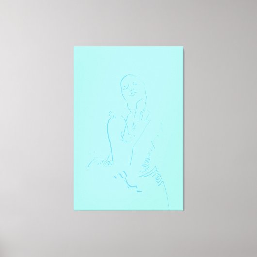 Frische Wasserfarben Linie Tanzfestival Leinwanddruck (Vorderseite)