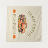 Frische Wasserfarbenkürbis fallen Herbst Wandteppich (Vorderseite (Horizontal))